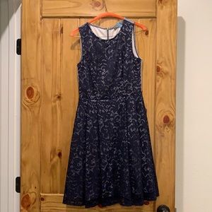 Blue and white dress. Bought for college graduation. Worn once